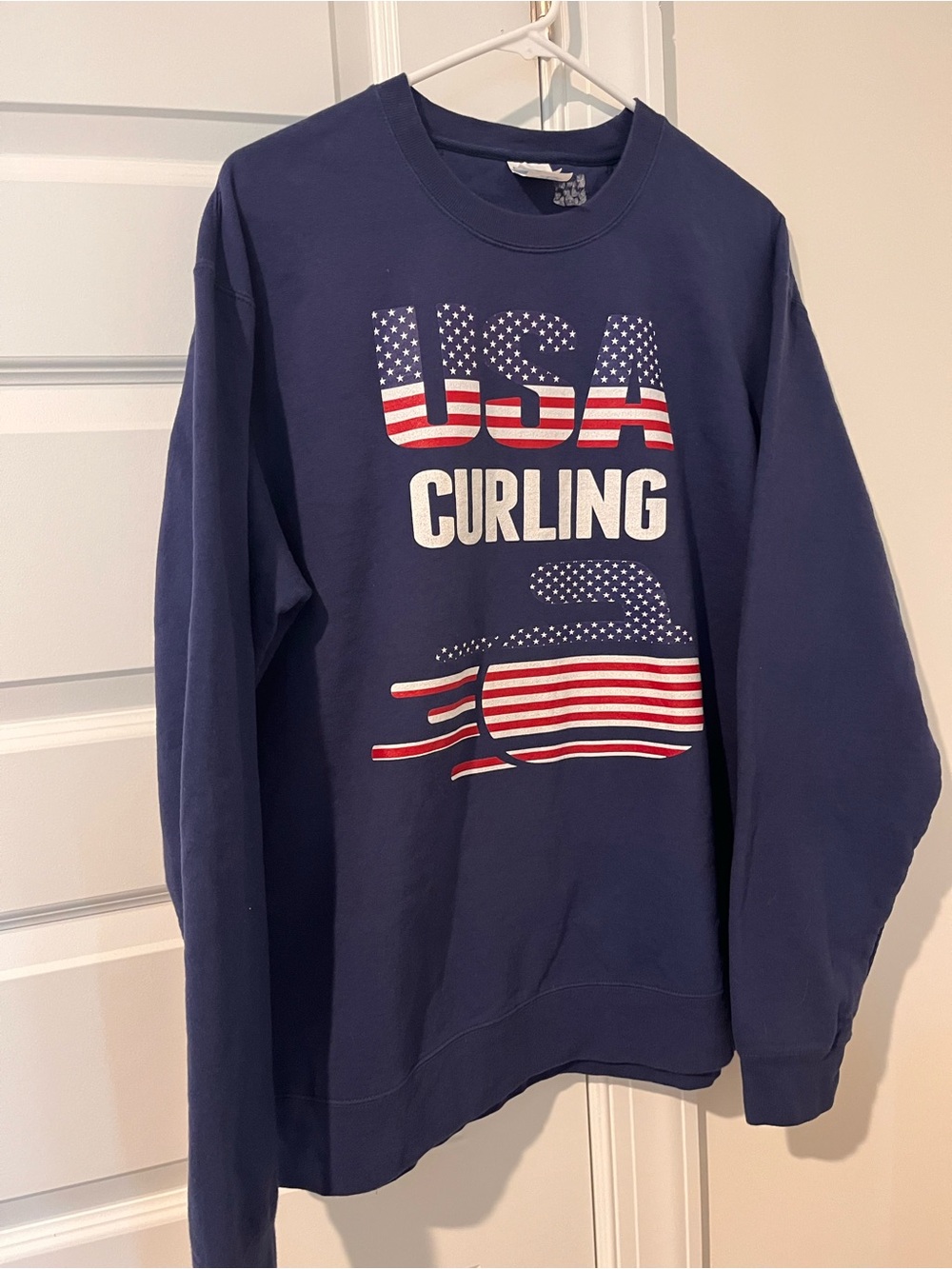 Vintage USA Curling Crewneck Olympics Sweatshirt